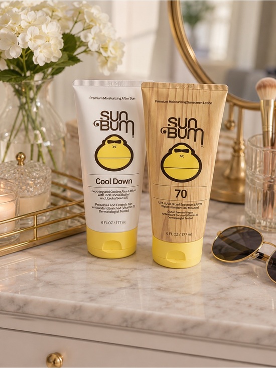 Sun Bum Other - Sun Bum SPF 70 Sunscreen + Cool Down After Sun Lotion Bundle | 6oz | Skincare